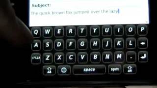 BlackBerry Storm vs iPhone 3G Part 2  Messaging amp Keyboard [upl. by Nahsad66]