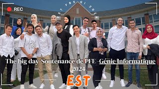 عيشوا معنا أجواء The big dayGénie InformatiqueSoutenance de PFE EST [upl. by Faxan]