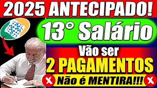 ✅INSS autoriza BANCOS 13º Salário ANTECIPADO dia 25 de NOVEMBRO  Confira o Calendário [upl. by Nurav]