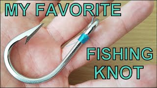 3 My Favorite Fishing Knot  How to Tie a Hook a Snell Knot [upl. by Grimona]