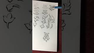 Elements amp Shading acanthus drawing filigree tattoo doodle calligraphy painting engraving [upl. by Sandie546]