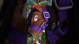 Taking pictures of my hobby horses by my Christmas tree 🎄 mollyandherponieshobbyhorsehobbyhorsing [upl. by Goode910]