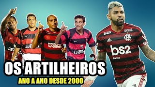 O ARTILHEIRO DA TEMPORADA NO FLAMENGO  Ano a ano desde 2000 [upl. by Dieball944]