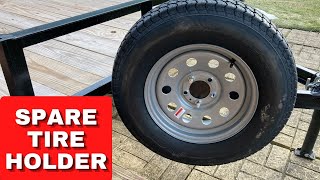 Installing a Spare Tire On Your Cargo Trailer Camper [upl. by Manon]