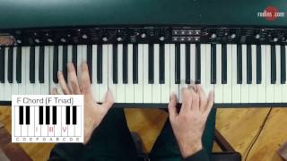 Piano Tutorial  The I IV V Progression C F G Chords [upl. by Zephaniah177]