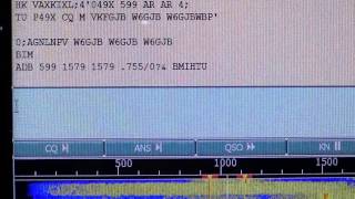 ARRL RTTY Roundup P49X 40 meters [upl. by Arrec]