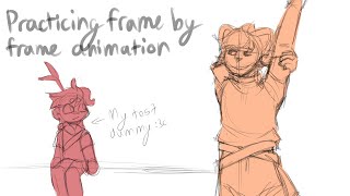 Practicing Frame By Frame Animation  Just ChattingArt Stream [upl. by Enoitna]