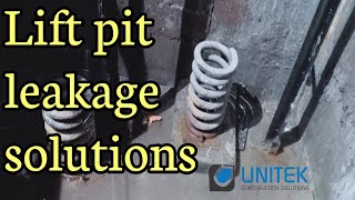 Lift pit leakage solutions  lift pit Waterproofing grouting [upl. by Durston]