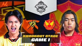 FNATIC ONIC PH vs SELANGOR RED GIANTS GAME 1  M6 KNOCKOUT STAGE DAY 1 [upl. by Sheley]