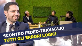 Scontro Fedez  Travaglio tutte le fallacie logiche e argomentative a Muschio Selvaggio [upl. by Otrebtuc]