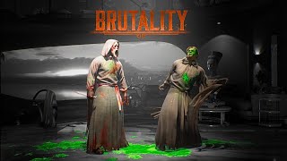 Ghostface All 8 Brutalities  MK1 [upl. by Anrehs42]