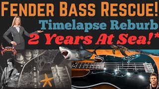 Fender Aerodyne Bass Rescue 2 Years At Sea DJI Action 4 Timelapse Mode [upl. by Serg]