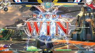 BBCF  KSB2016  Ryuusei Carl vs Gouda Ragna Kikutityo Litchi vs MokeMoke Relius [upl. by Daiz697]