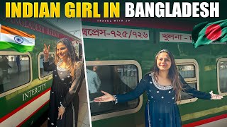 Indian girl in Bangladesh 🇧🇩 Bangladesh Railway 🚃 Dhaka to Khulna Train Journey [upl. by Pollie]