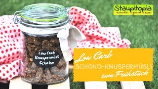 Low Carb Müsli selbst machen I Knuspermüsli Rezept ohne Zucker für gesundes Low Carb Frühstück [upl. by Kelwin778]