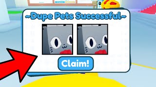 how to DUPLICATE PETS in pet simulator x real [upl. by Narik]