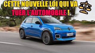 CETTE NOUVELLE LOI QUI VA TUER LA VOITURE EN 2025 [upl. by Shana]