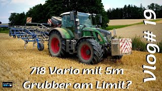 Vlog19 Fendt 718 Vario mit Köckerling Grubber am Limit Stoppelsturz cabview [upl. by Devy]