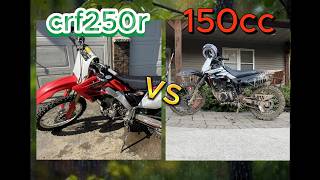 Testing the difference between a 150cc and a 250cc dirt bike [upl. by Julieta]