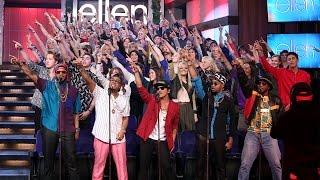 Ellens Favorite Moments Mark Ronson and Bruno Mars Perform Uptown Funk [upl. by Snider]