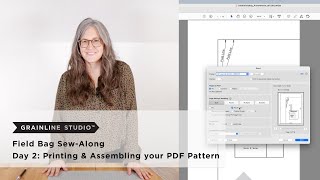Field Bag SewAlong Day 2 Printing amp Assembling your PDF Pattern [upl. by Nodaj]