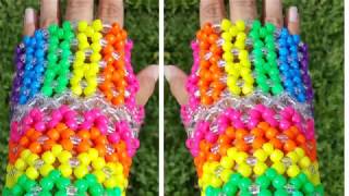 Fingerless kandi gloves tutorial [upl. by Trammel187]