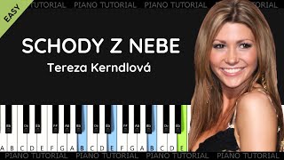 Tereza Kerndlová  Schody z nebe piano tutorial  klavír  akordy  noty  české písničky [upl. by Nerrad]