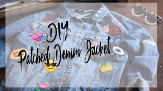 DIY Make Your Own Patched Denim Jacket [upl. by Rock]