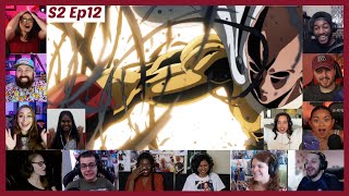 One Punch Man Season 2 Episode 12 Reaction Mashup  ワンパンマン Episode 24 END [upl. by Cassella]