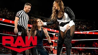 Raquel Rodriguez battles Nia Jax Raw highlights Nov 20 2023 [upl. by Yarrum819]