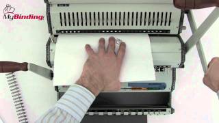 Akiles DuoMac C21 21 Pitch Wire and Plastic Comb Binding Machine  Wire Binding Demo [upl. by Sasnak847]