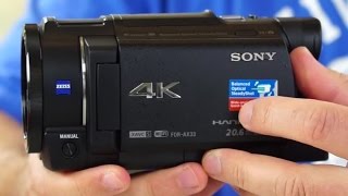 Sony FDRAX33 4K UHD Camcorder Review Plus Sample Video [upl. by Froh]