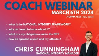 Coach integrity webinar March 2024 [upl. by True790]