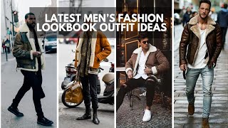 BEST 15 Different Ways To Wear Shearling JACKET  Ways to Style Shearling Coat  Men Shearling Ideas [upl. by Olga]