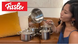 ASMR Fissler OriginalProfi Collection Stainless Steel Cookware Set with Sauce Pan 9 Pieces [upl. by Aindrea629]