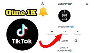 TikTok aktif takipçi kasma Günde 1K  2 yeni yöntem [upl. by Dniren]