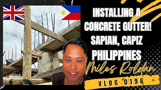 VLOG 196 STARTING TO INSTALL A CONCRETE GUTTER [upl. by Ecyaj]