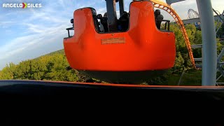 INSANE SWINGING ROLLER COASTER The Bat Kings Island 4K POV 60FPS [upl. by Ilocin]