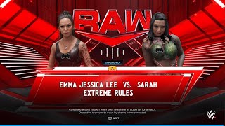 AWA Monday night dawn Emma Jessica Lee debuts against Sarah [upl. by Greff]