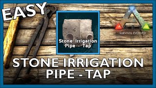 How To Craft A Stone Irrigation Pipe  Tap In Ark Survival Evolved [upl. by Atsiuqal]