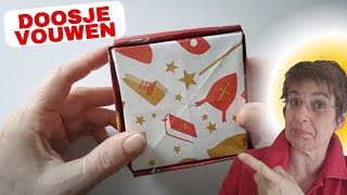 Vouw Je Eigen CadeaudoosjeSimpel en Snel uitgelegd [upl. by Aihsot]