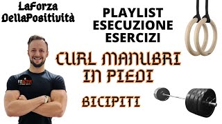 CURL MANUBRI IN PIEDI  BICIPITI [upl. by Aiuqet]