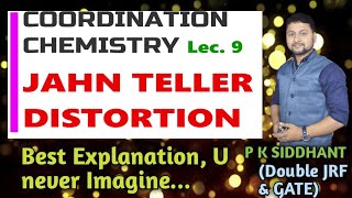 Coordination Lec 9 Jahn Teller Distortion tetragonal elongation and compression UPSC Optional [upl. by Loram]