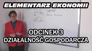 ELEMENTARZ EKONOMII  odc3 Działalność gospodarcza [upl. by Ahrens]