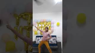 Easy dance step on chaleya 🙂💃 please like share and subscribe my channel 😆 [upl. by Astrea724]