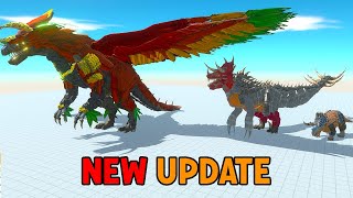 Jungle Dragon Revolution  ARBS Dragon Evolution new update  Animal Revolt Battle Simulator [upl. by Mulry]