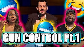 Jim Jefferies Gun Control Pt1 FUNNY BLACK COUPLE REACTS [upl. by Anieral6]