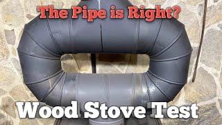 Will This Crazy Wood Stove Pipe Experiment Work Part 1 [upl. by Ittocs]