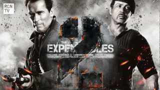 The Expendables 2 Stallone amp Schwarzenegger Interview  Stunt Death amp Politics [upl. by Lunseth]