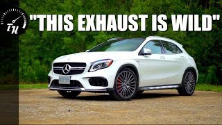 The 2018 MercedesAMG GLA 45 is an INSANE Hatchba uh SUV [upl. by Jessabell]